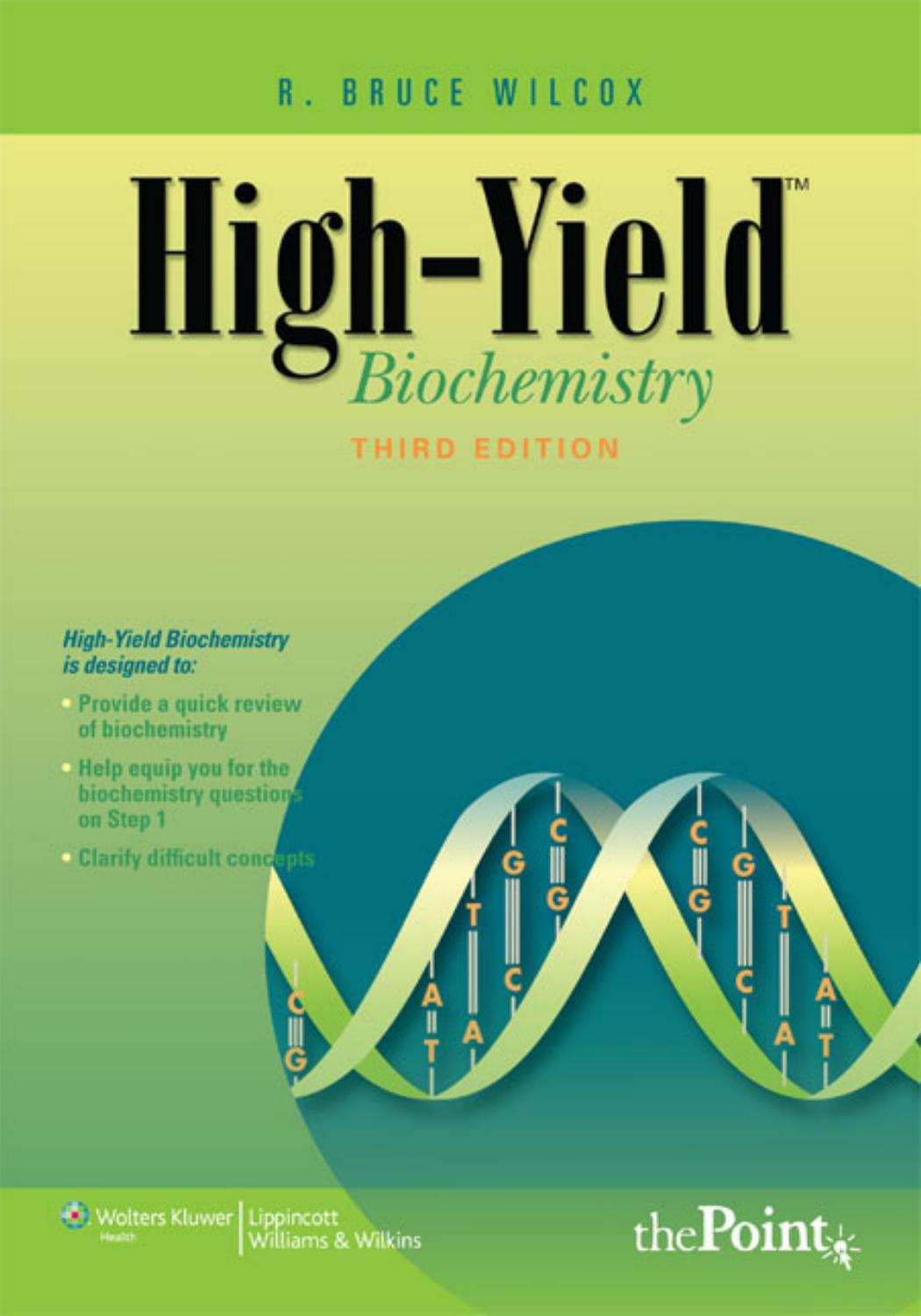 Highyield Biochemistry High Yield Series 3rd Edition 3rd Edition Wilcox