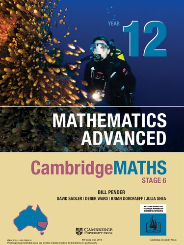 Year 12 Mathematics Advanced Cambridgemaths Stage 6 William Pender