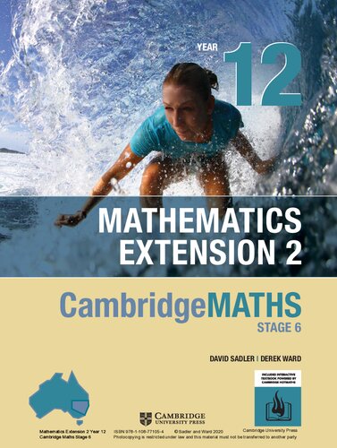 Cambridgemaths Stage 6 Mathematics Extension 2 Year 12 David Sadler Derek Ward
