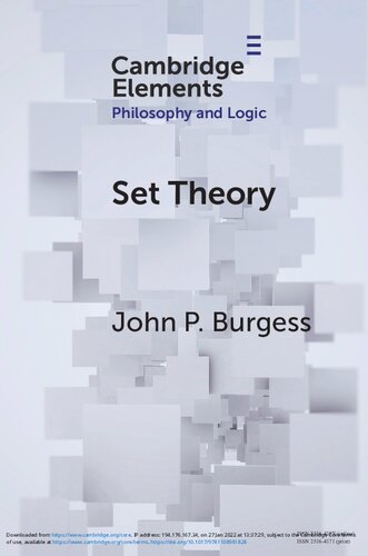 Set Theory John P Burgess
