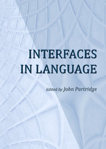 Interfaces In Language New John Partridge