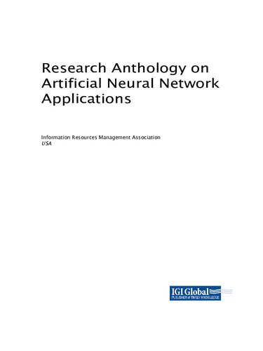 Research Anthology On Artificial Neural Network Applications Information Resources Management Association Editor