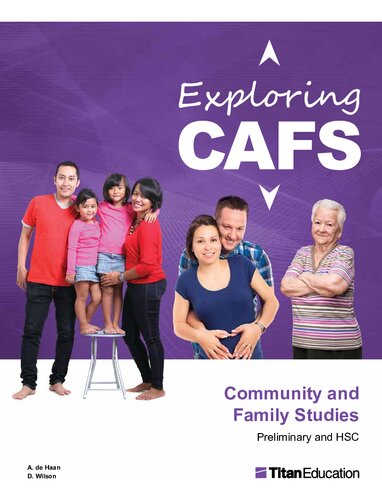 Exploring Cafs Community And Family Studies Preliminary And Hsc Second Edition April De Haan David Wilson