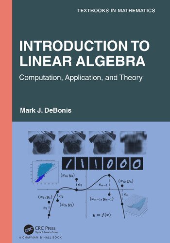 Introduction To Linear Algebra Computation Application And Theory Textbooks In Mathematics Mark J Debonis