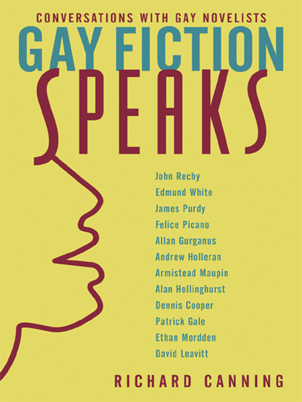 Gay Fiction Speaks Richard Canning
