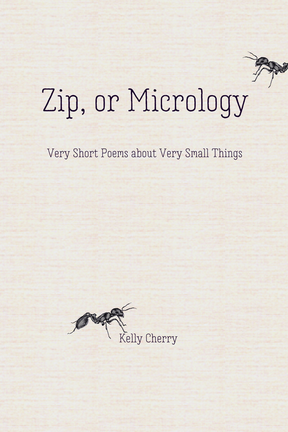 Zip Or Micrology Kelly Cherry