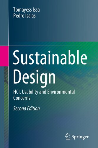Sustainable Design Hci Usability And Environmental Concerns 2nd Edition Tomayess Issa