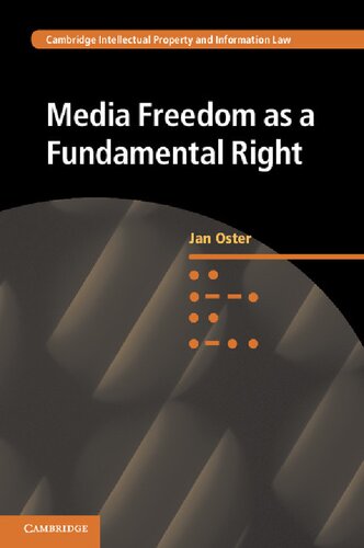 Media Freedom As A Fundamental Right Jan Oster
