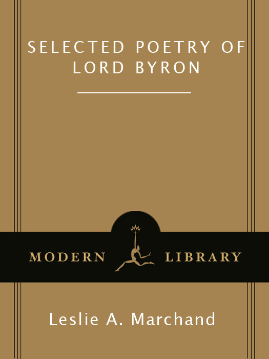 Selected Poetry Of Lord Byron Lord George G Byron