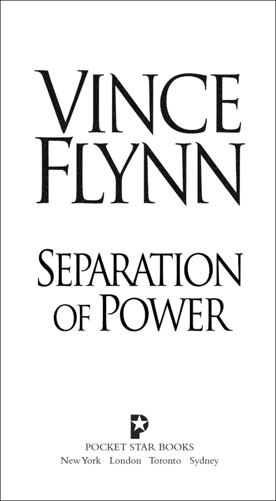 Separation Of Power Vince Flynn