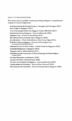 Data Protection Law In Singapore 2nd Edition Chesterman Simon