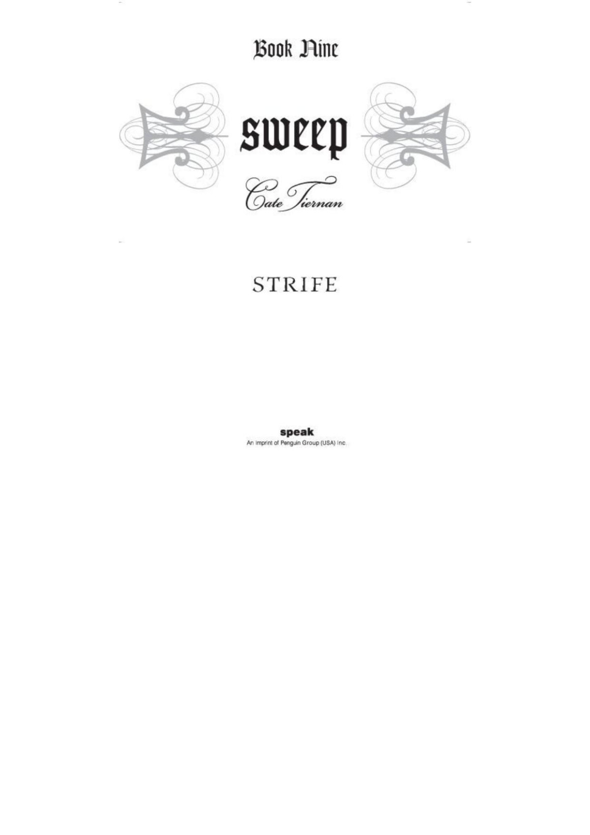 Strife Reprint Tiernan Cate