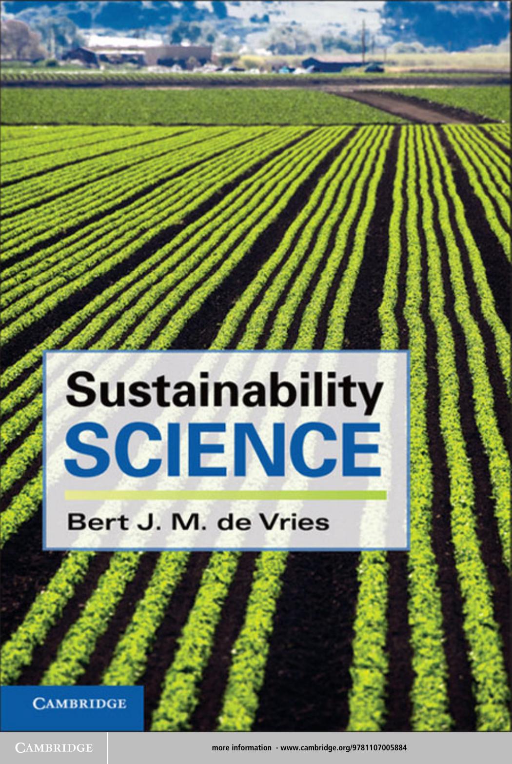 Sustainability Science 1st Edition De Vries Bert J M