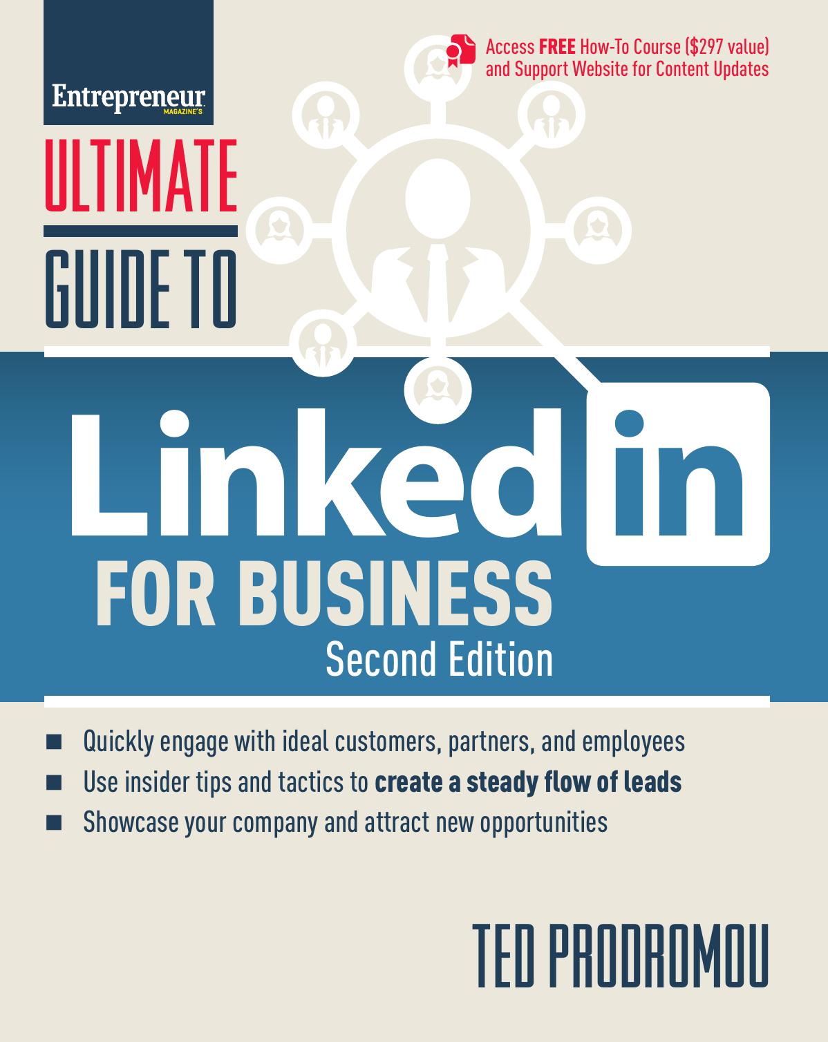 Ultimate Guide To Linkedin For Business Ultimate Series Second Prodromou