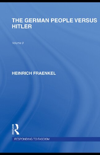 The German People Versus Hitler Heinrich Fraenkel