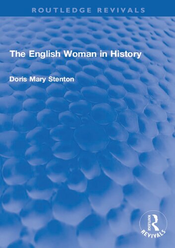 The English Woman In History Doris Mary Stenton