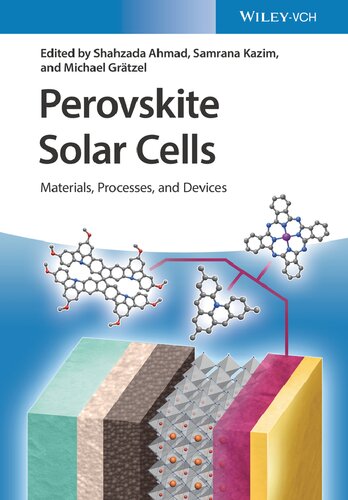 Perovskite Solar Cells Materials Processes And Devices Shahzada Ahmad
