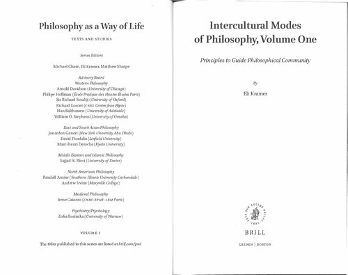 Intercultural Modes Of Philosophy Volume One Eli Kramer