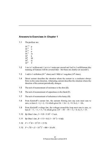 Electronics A Systems Approach Solution Manual Ch 19 6th Edition Neil Storey