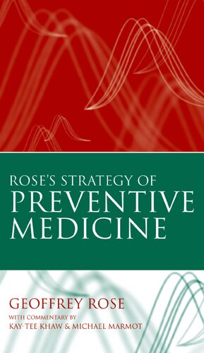 Roses Strategy Of Preventive Medicine Geoffrey Rose