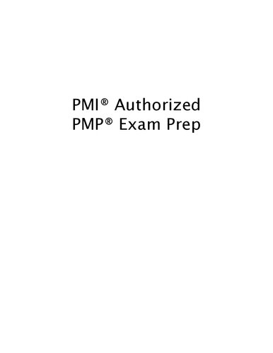 Pmi Authorized Pmp Exam Prep Pmi
