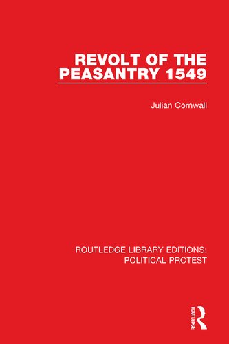 Revolt Of The Peasantry 1549 Julian Cornwall