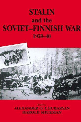 Stalin And The Sovietfinnish War 19391940 En Kulkov Oleg Aleksandrovich Rzheshevskii Harold Shukman