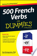 500 French Verbs For Dummies Zoe Erotopoulos