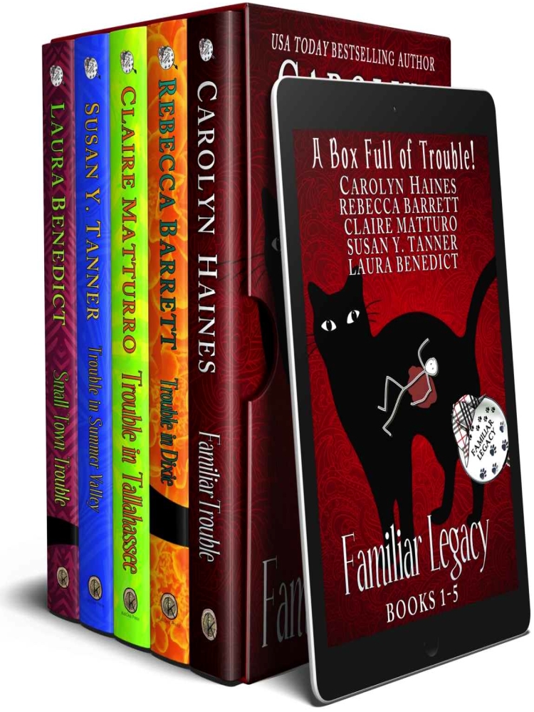 A Box Full Of Trouble 5 Black Cat Detective Novels Box Set Familiar Legacy 15 Kindle Carolyn Haines Rebecca Barrett Claire Matturro Susan Y Tanner Laura Benedict