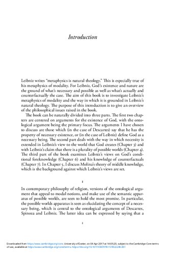Leibniz God And Necessity Reprint Michael V Griffin