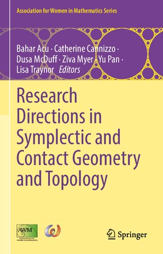 Research Directions In Symplectic And Contact Geometry And Topology Bahar Acu