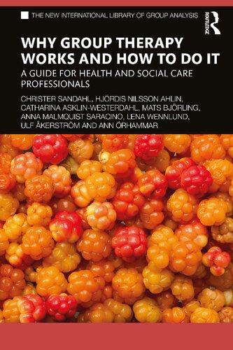 Why Group Therapy Works And How To Do It A Guide For Health And Social Care Professionals 1st Edition Christer Sandahl