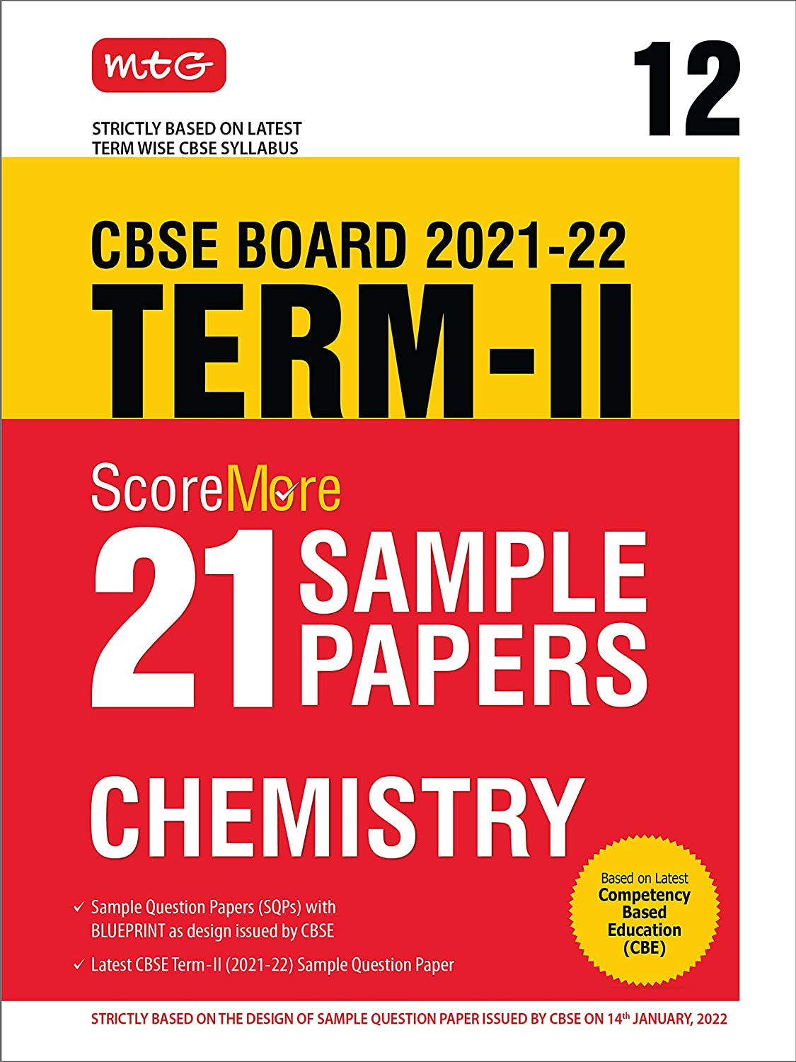 Mtg Scoremore 21 Sample Papers Class 12 Term 2 Chemistry Mtg Editorial Board