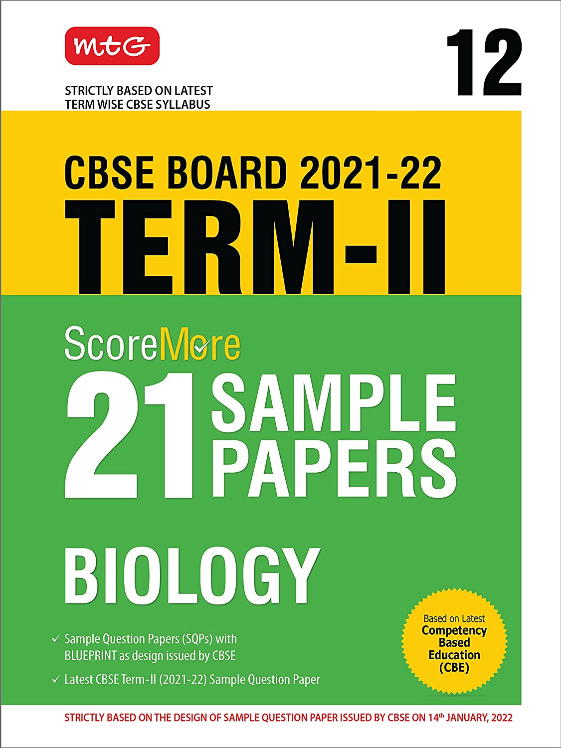 Mtg Scoremore 21 Sample Papers Class 12 Term 2 Biology Mtg Editorial Board