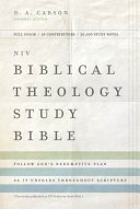 Niv Biblical Theology Study Bible Hardcover Comfort Print Follow Gods Redemptive Plan As It Unfolds Throughout Scripture Zondervan
