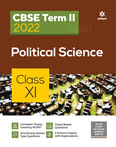 Cbse Political Science Term 2 Class 11 For 2022 Exam Cover Theory Mcqs Arihant Prakashan
