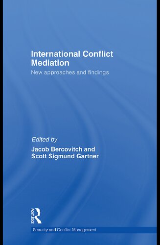 International Conflict Mediation New Approaches And Findings 1st Edition Jacob Bercovitch