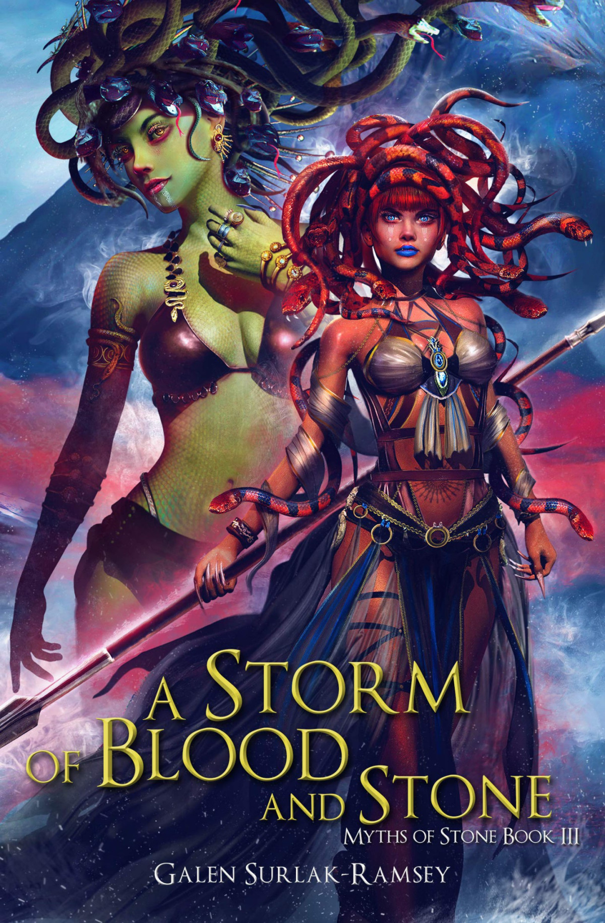 A Storm Of Blood And Stone Myths Of Stone Book 3 Galen Surlakramsey