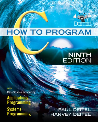 C How To Program 9th Edition Paul Deitel Harvey Deitel