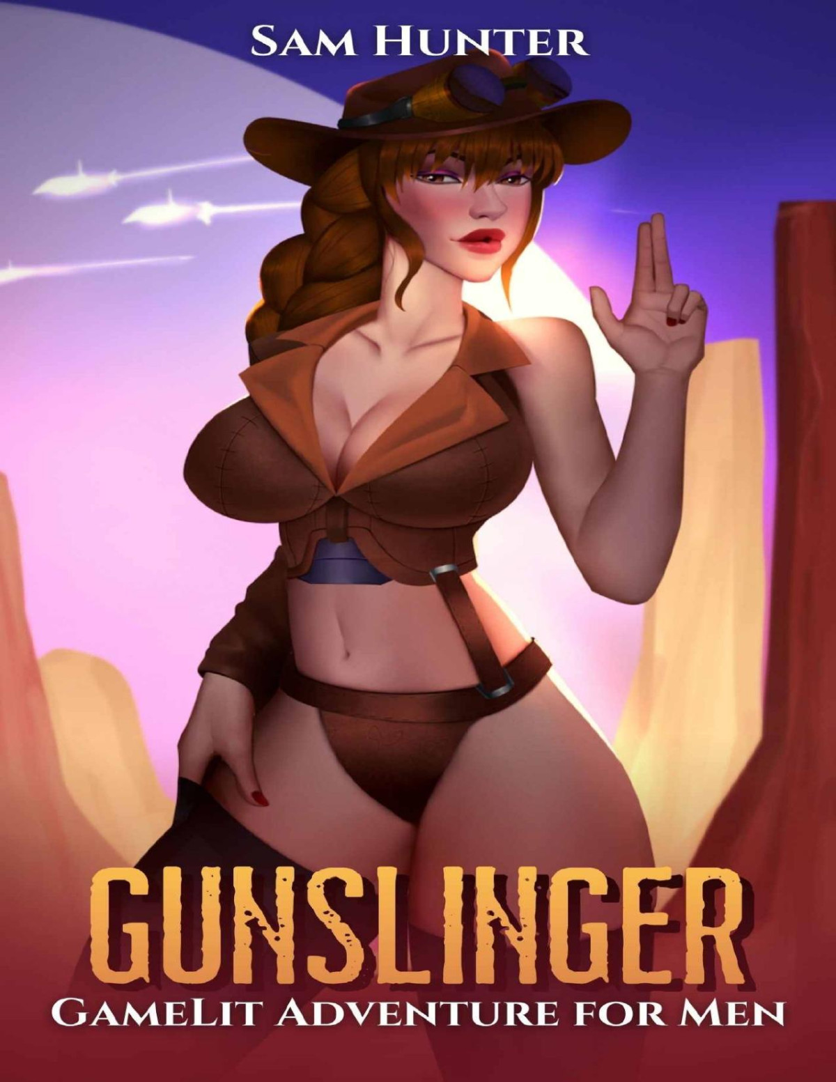 Gunslinger Gamelit Adventure For Men 1st Edition Sam Hunter