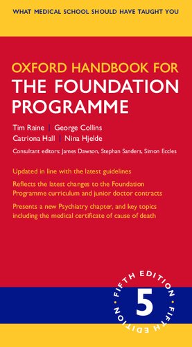 Oxford Handbook For Foundation Programme 5th Edition Tim Raine