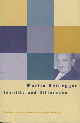 Identity And Difference Second Printing 2002 Edition Martin Heidegger