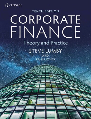 Corporate Finance Theory And Practice 10th Edition Steve Lumby
