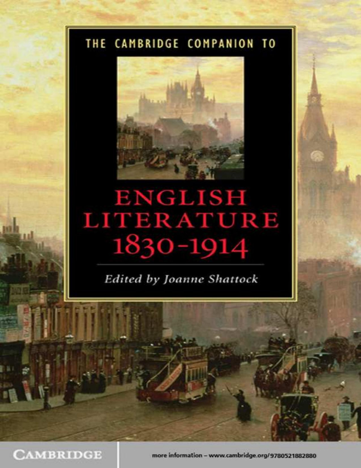 The Cambridge Companion To English Literature 18301914 1st Edition Joanne Shattock