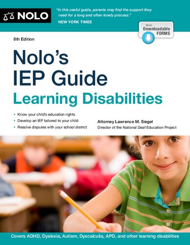Nolos Iep Guide Learning Disabilities 8th Edition Eighth Siegel Attorney