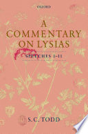 A Commentary On Lysias Speeches 111 S C Todd