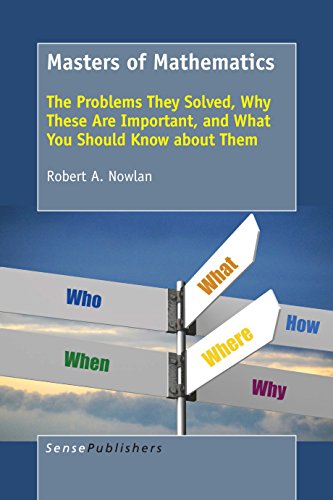 Masters Of Mathematics Robert A Nowlan