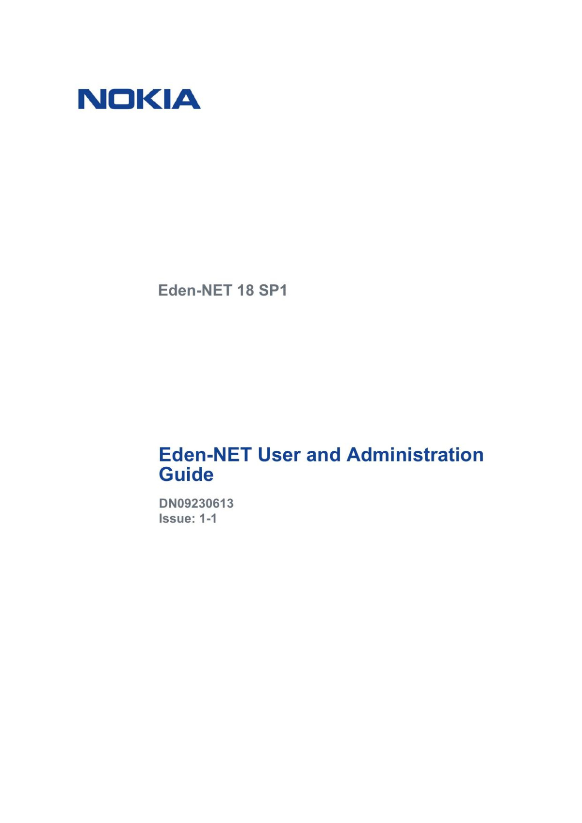 Edennet User And Administration Guide Nokia