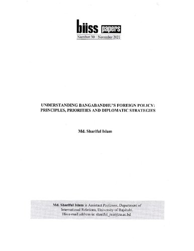 Bangabandhus Foreign Policy And Diplomatic Choices Md Shariful Islam