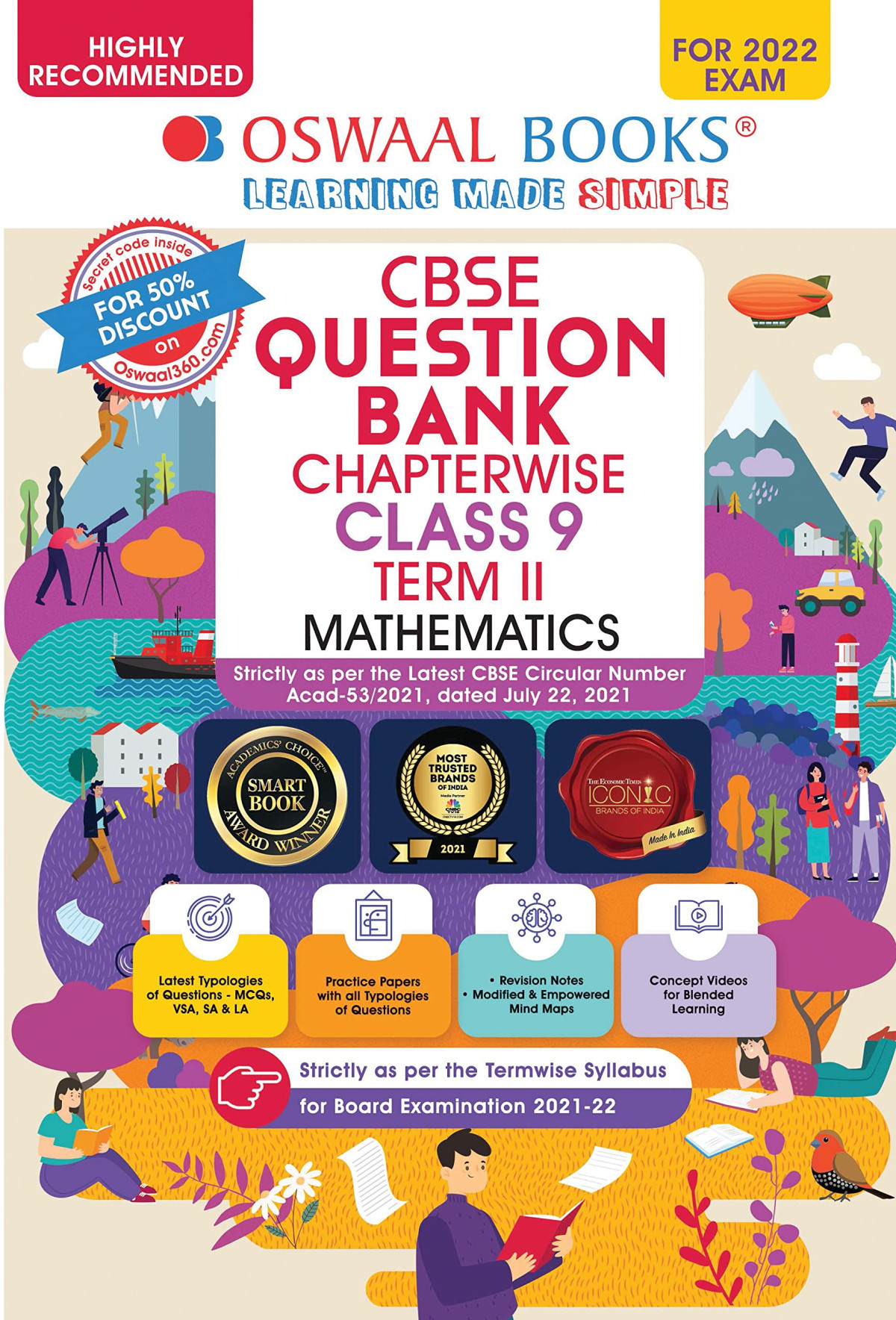 Oswaal Cbse Question Bank Chapterwise For Term 2 Class 9 Mathematics For 2022 Exam 2021th Edition Oswaal Editorial Board